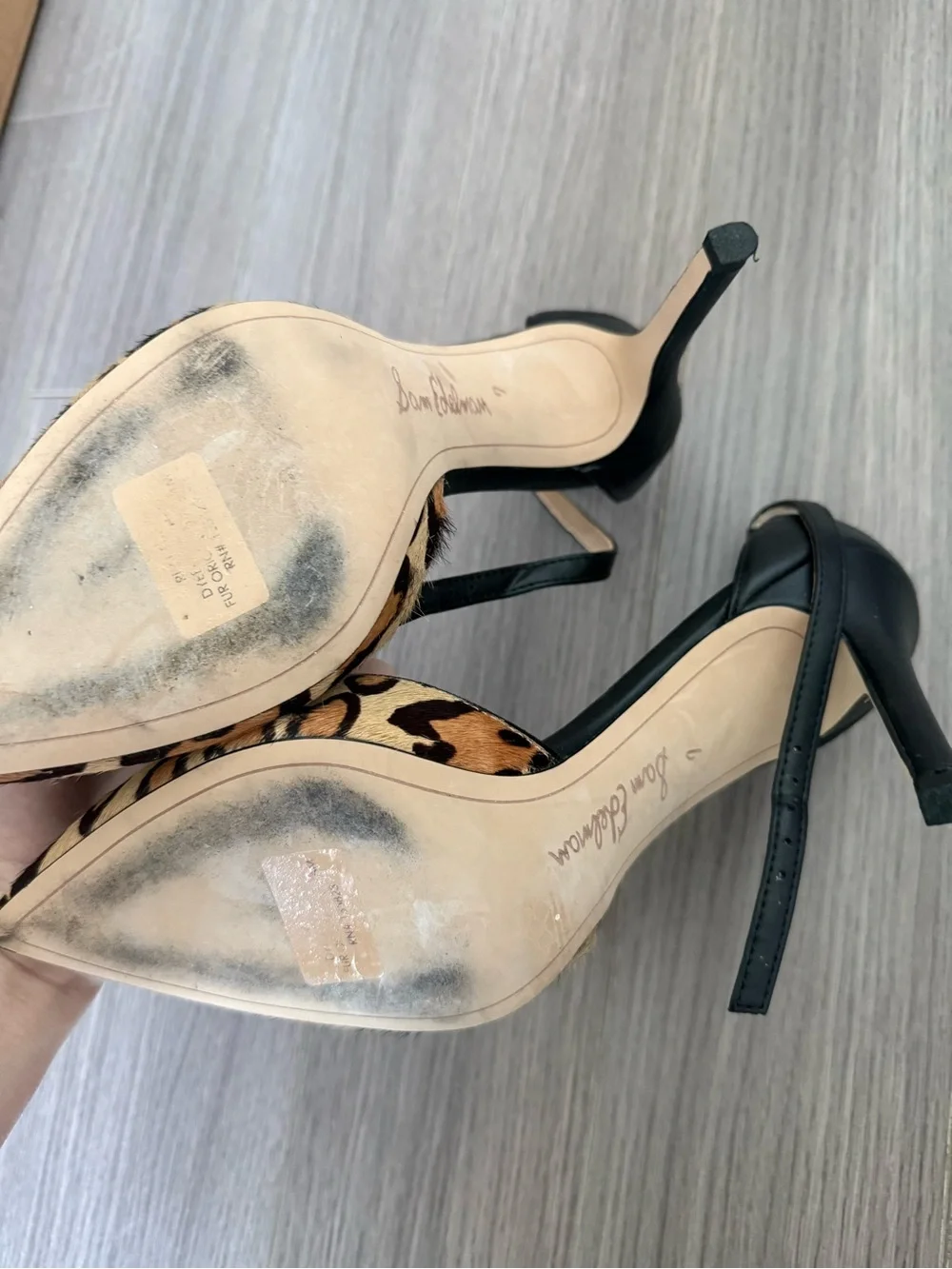 Sam Edelman leopard heels